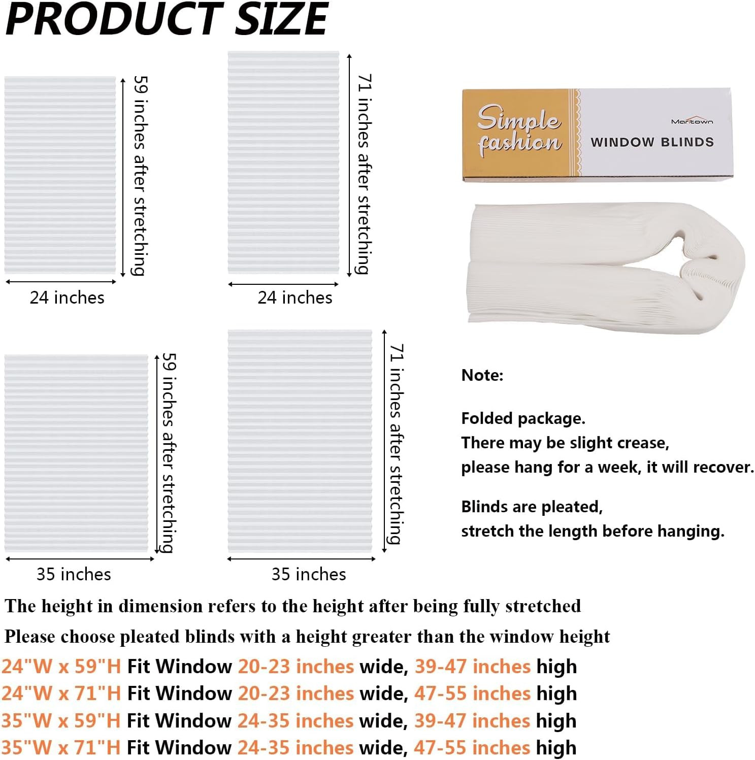 Window Blinds Cordless No Drill Cut to Size Clip on Stick on Self Adhesive Tempo