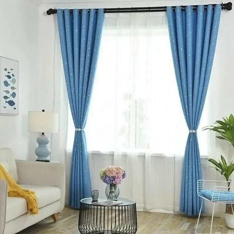 2pcs Pearl Magnetic Curtain Tie Back Clips Rope Holders Home Decor Set – NEW