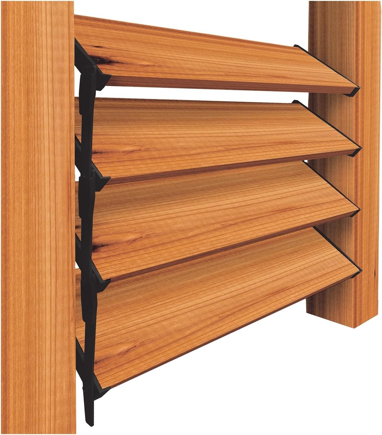 Customizable Privacy Louvers for Outdoor Spaces – 48″W x 48″H, Manual Operation