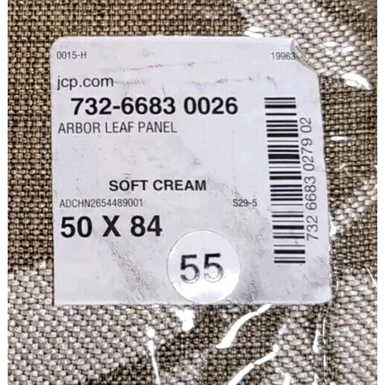 LINDEN STREET Single Drape Curtain Panel 50 x 84 Rod Pocket Back Tab Arbor Leaf