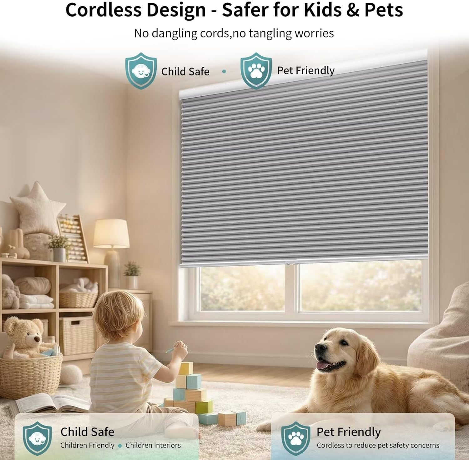 Myshade cordless black out cellular 20×50 in