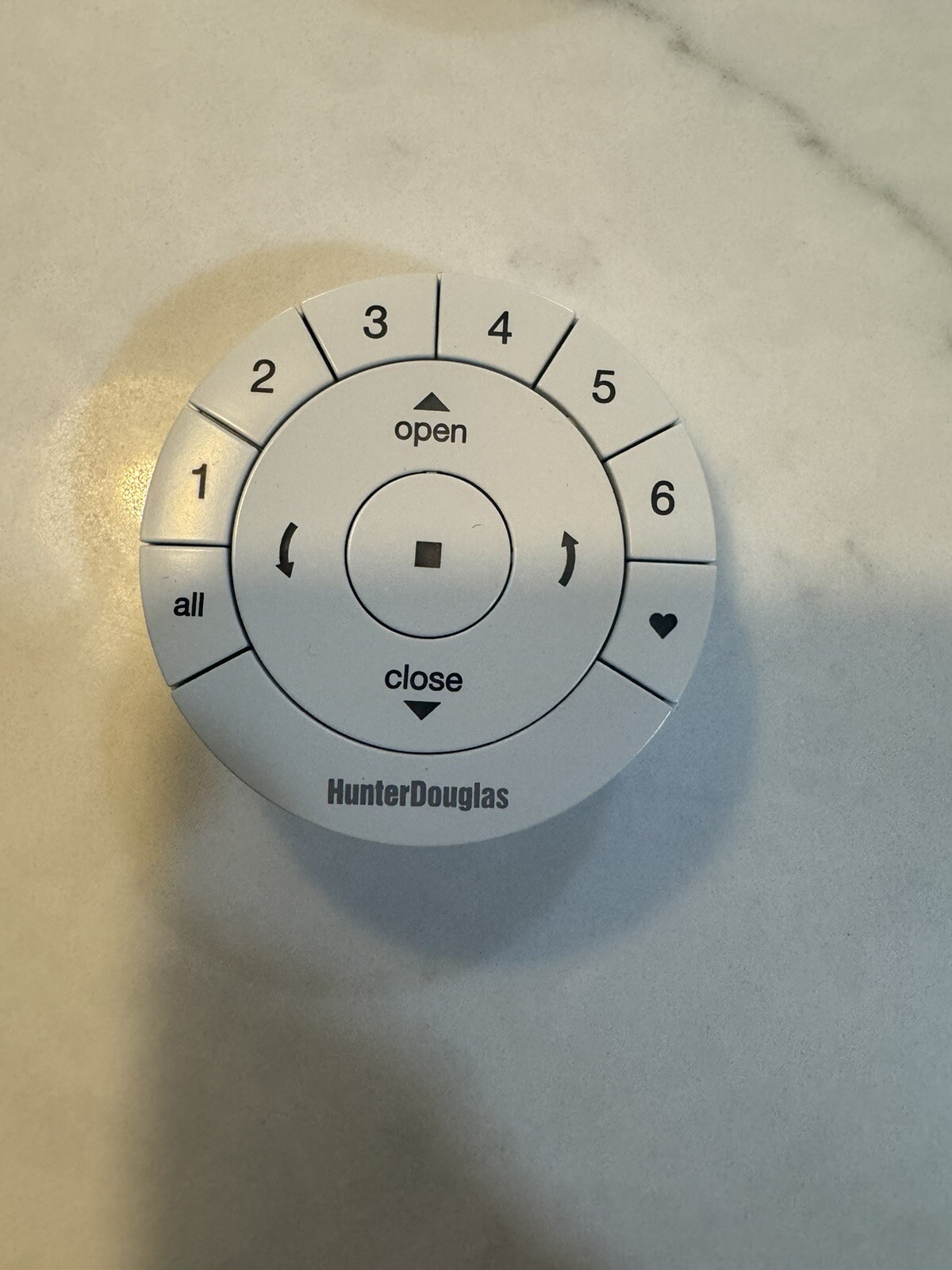 Hunter Douglas White Gen2 Powerview Remote Control ONLY