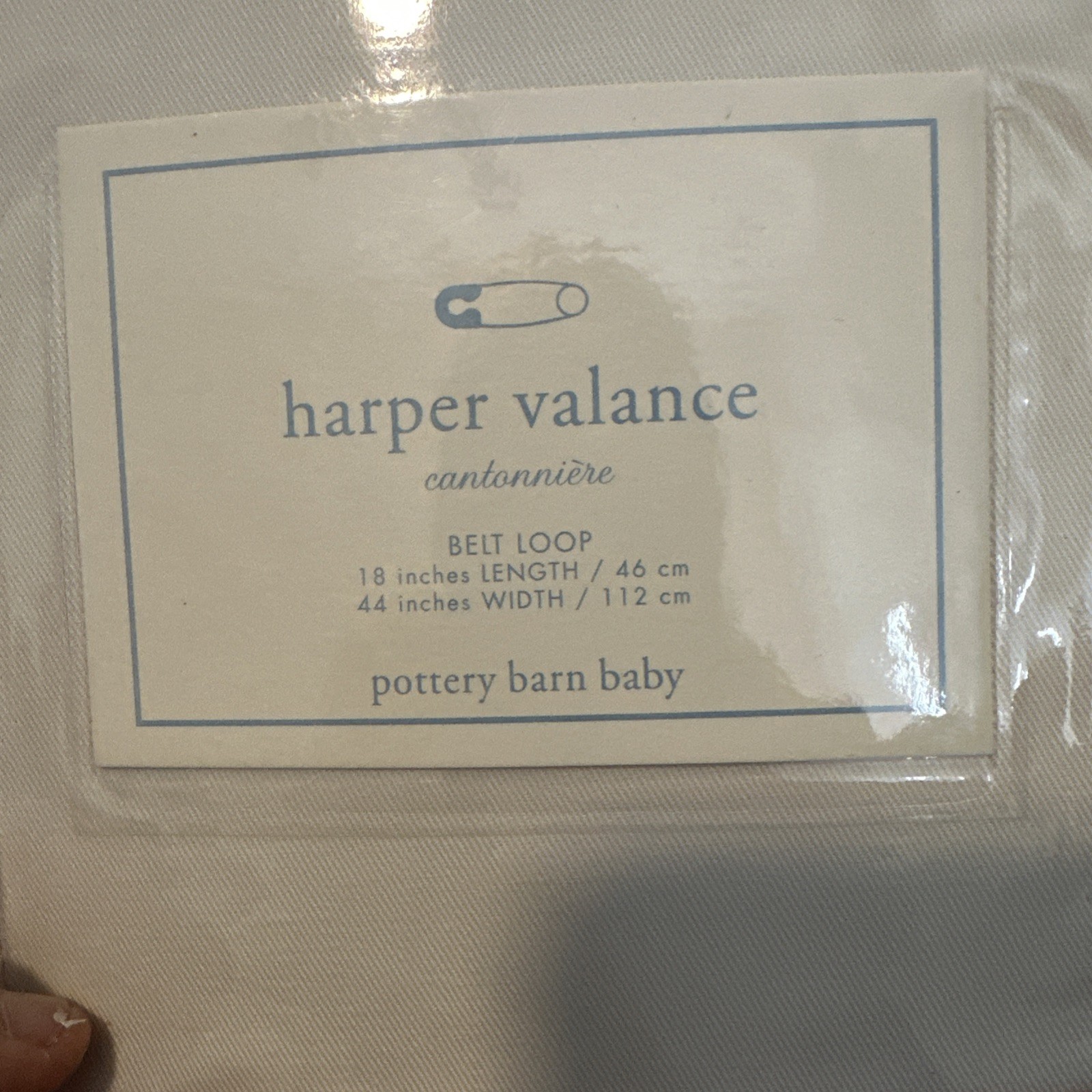 Pottery Barn Kids Harper Pink Stripe Window Valance 44 x 18” set of 5 NEW NIP