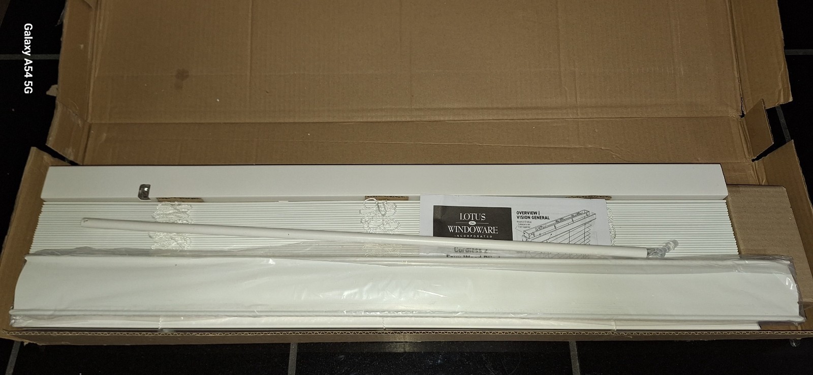 Lotus & Windoware 2-in Cordless Faux Wood Smooth Blind Snow White 31in x 84in