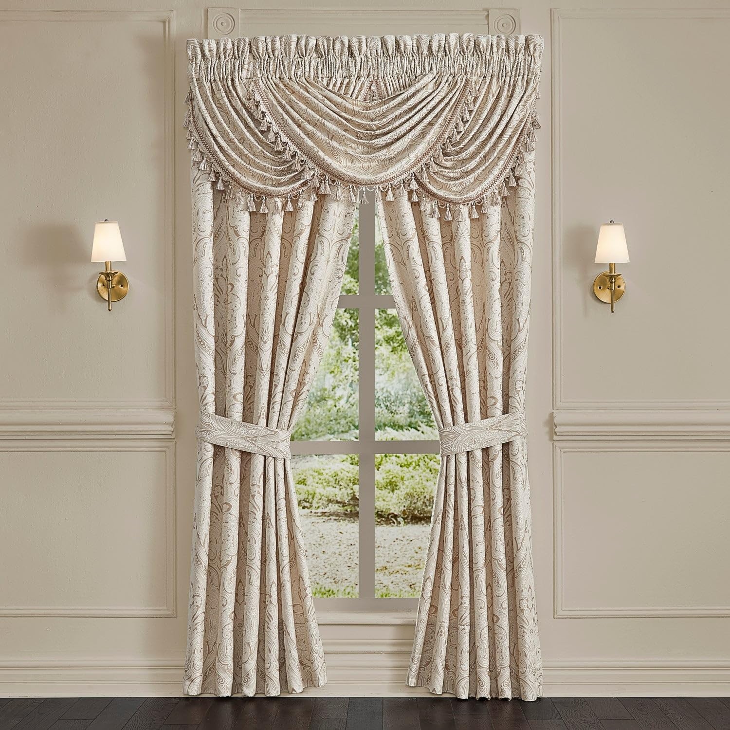 J. Queen New York Trinity Window Panel Pair, Champagne