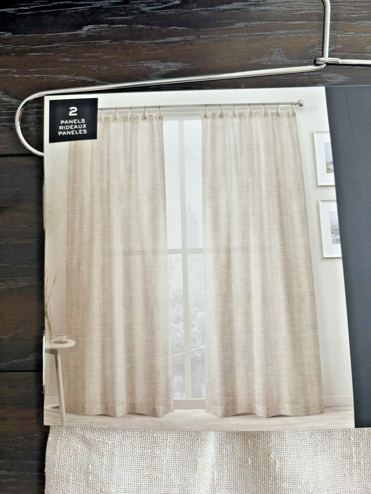 Ralph Lauren 2 Pc Window Curtains Panels 52×96 Beige Top Rings New