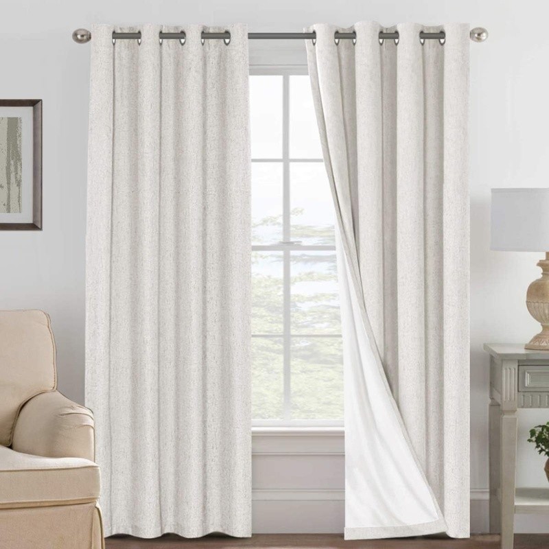 Blackout Curtain Panels 100 Polyester Noise Reducing Drapes Energy Saving New