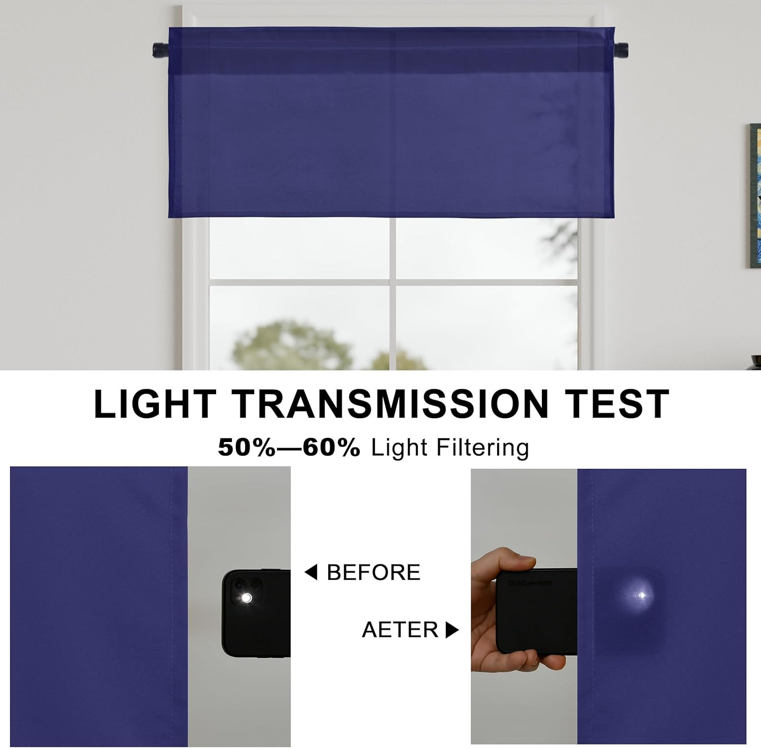 Kitchen Valances Curtains for Windows Living Room Bedroom Bathroom Toppers Farmh