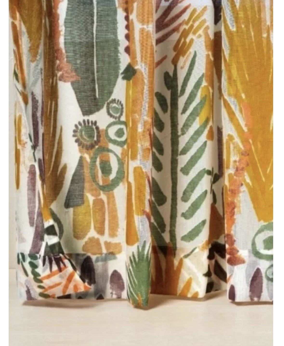 Opalhouse Jungalow Burnout Sheer Tropical Patterned Curtain 54 X 84 -Set of 2