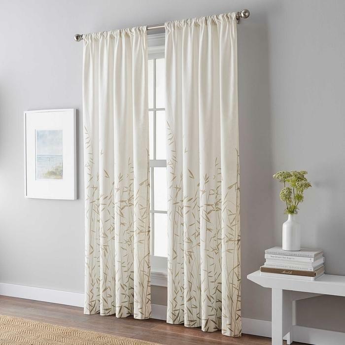 Peri Home Meadow 95-Inch Rod Pocket Window Curtain Panel in Linen, NEW