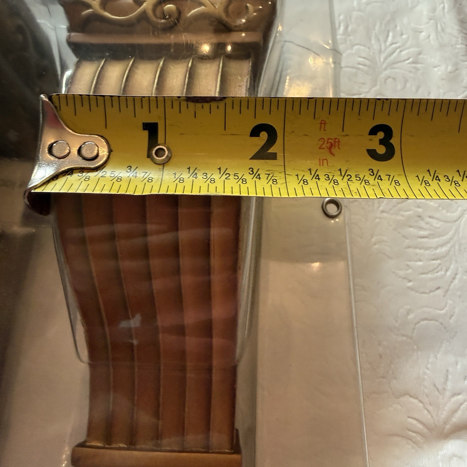 VTG Gold Corbels Valance Drape Curtain Rod Pole Sconce Scarf Bracket Holder SET