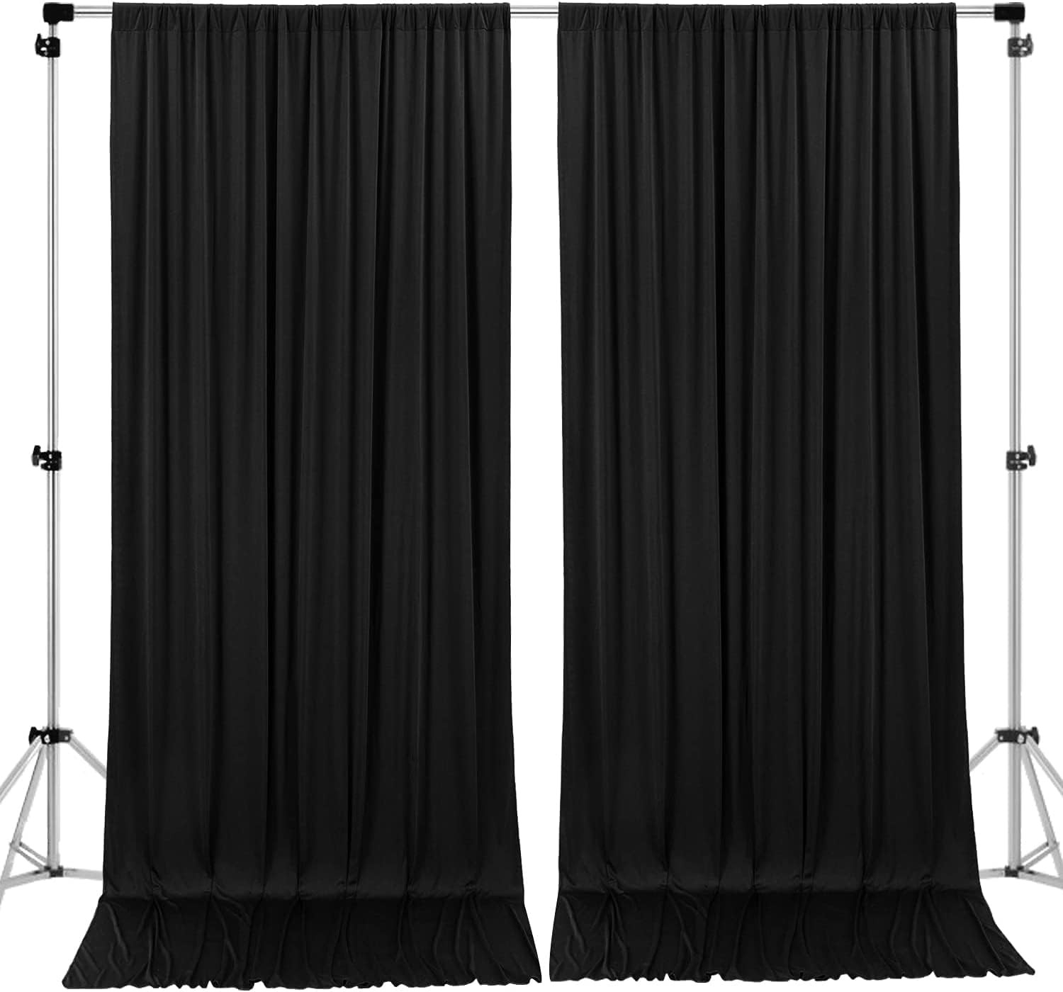 10 Feet X 10 Feet IFR Polyester Backdrop Drapes Curtains Panels with Rod Pockets