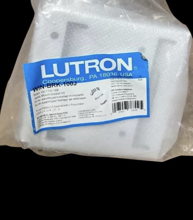 LUTRON WIN-BRK-100J – Jamb Bracket Kit for Motorized Roller Shades 100/150/300