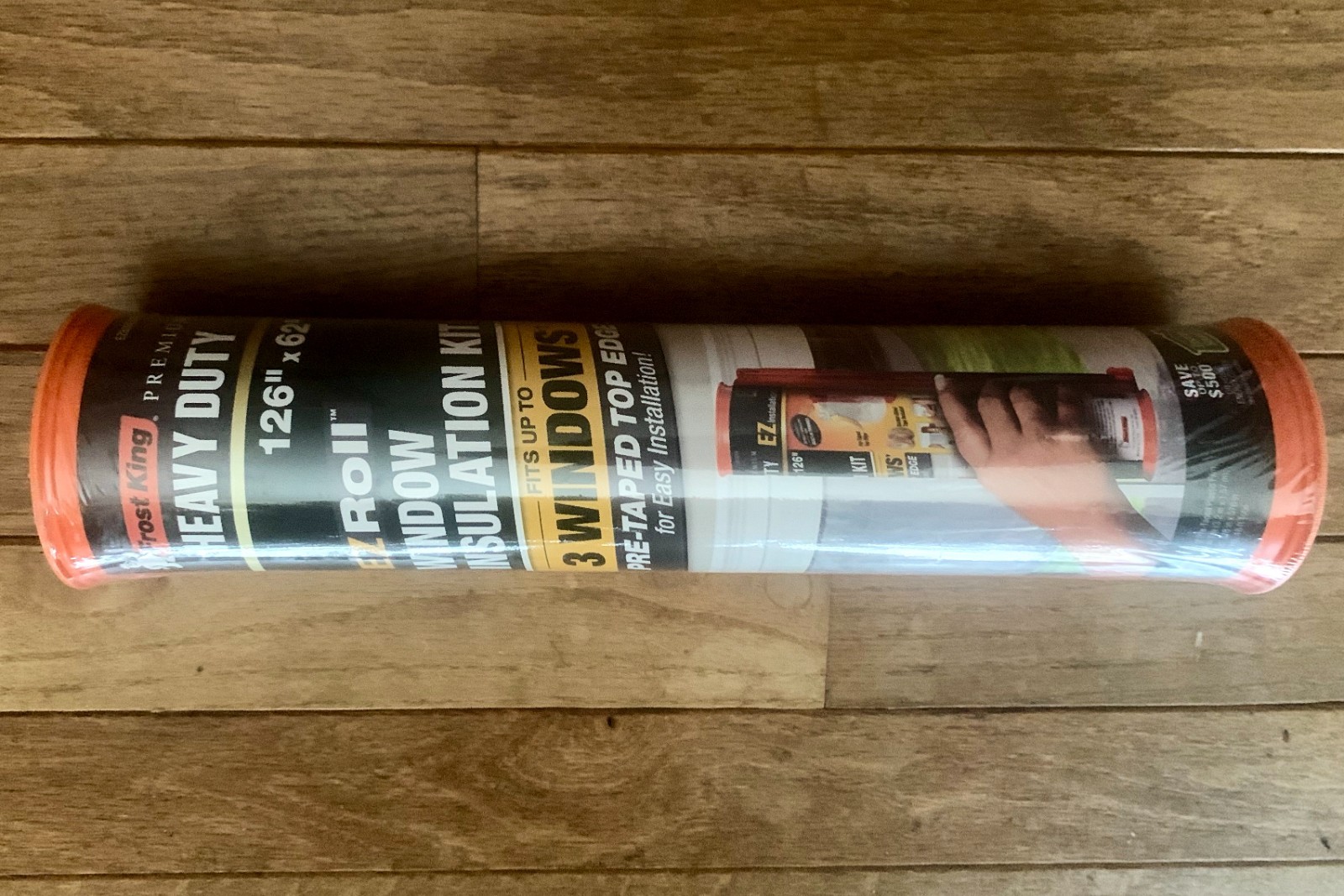 FROST KING EZ ROLL (2 ROLLS) WINDOW INSULATION KIT SEALS 3 WINDOWS ea. FREE SHIP