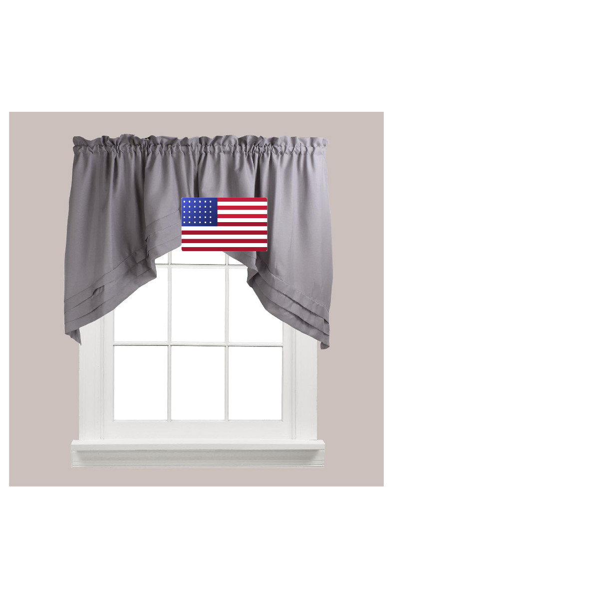 Skl Home Holden Curtain Tier Pair 57 Inches X 30 Inches Dove Gray 2 Count