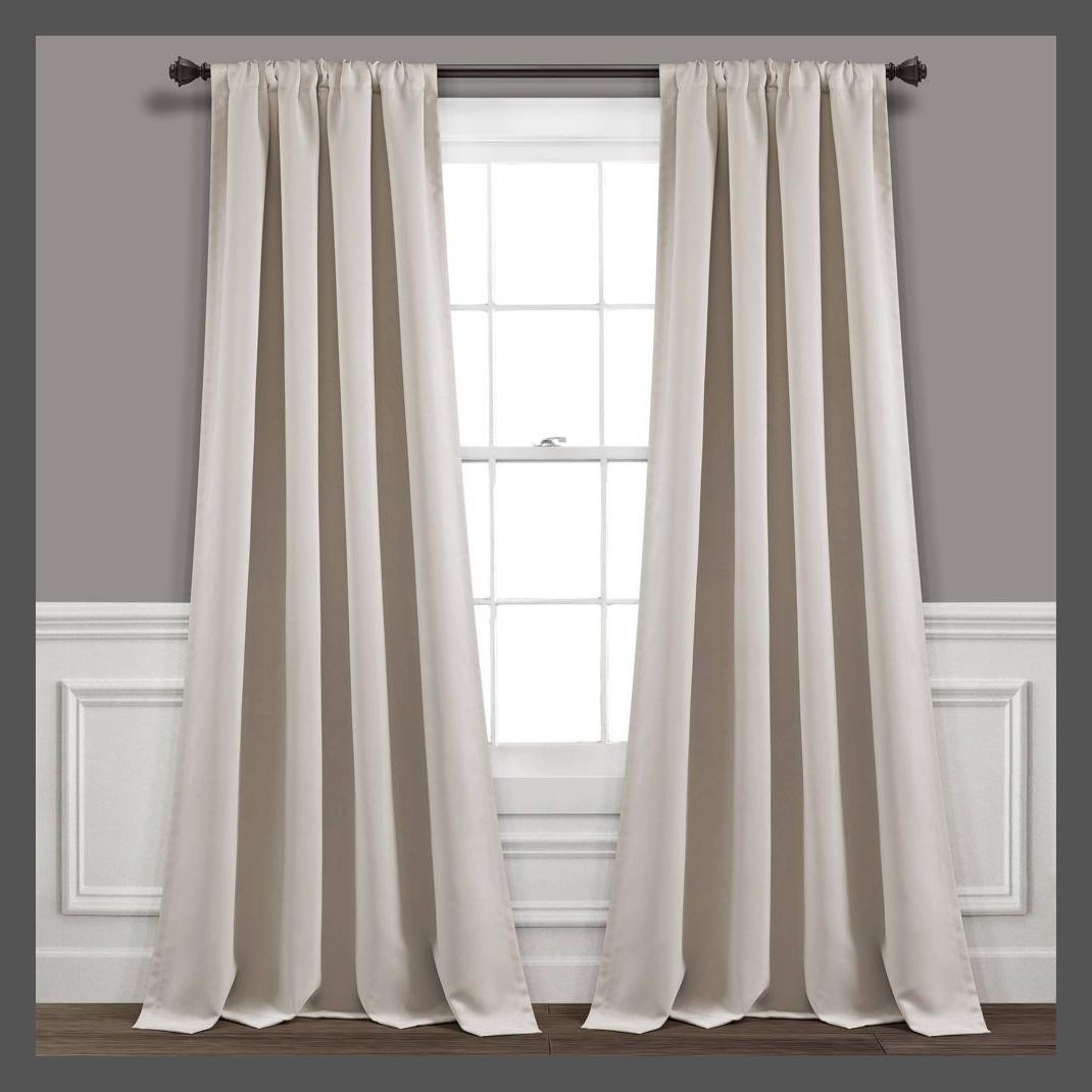 Set of 2 Insulated Rod Pocket out Window Curtain Panels