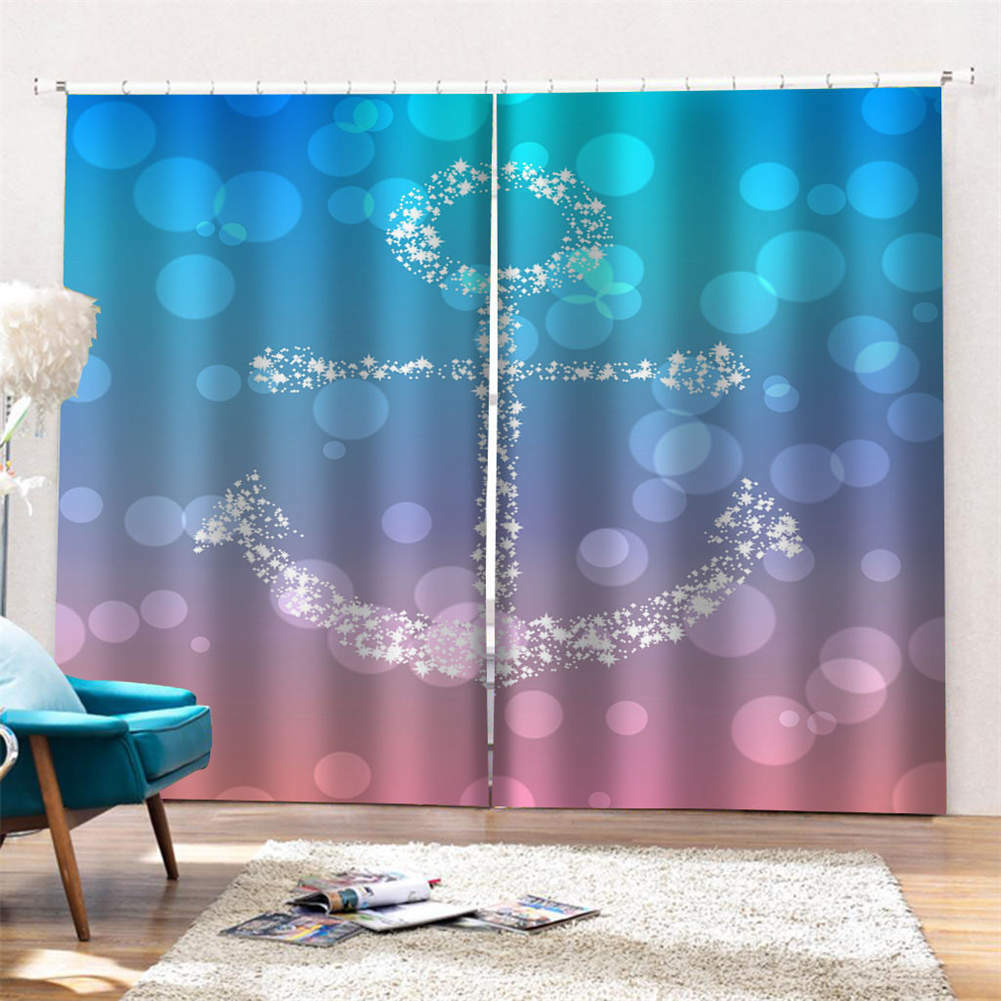 Crystal under the dreamy bubblePrinting 3D Blockout Curtains Fabric Window