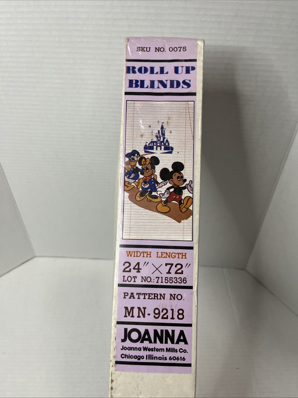 Mickey Minnie Donald Blinds Vintage Joanna Men-pattern #9218 Blinds 24”w X 72” L