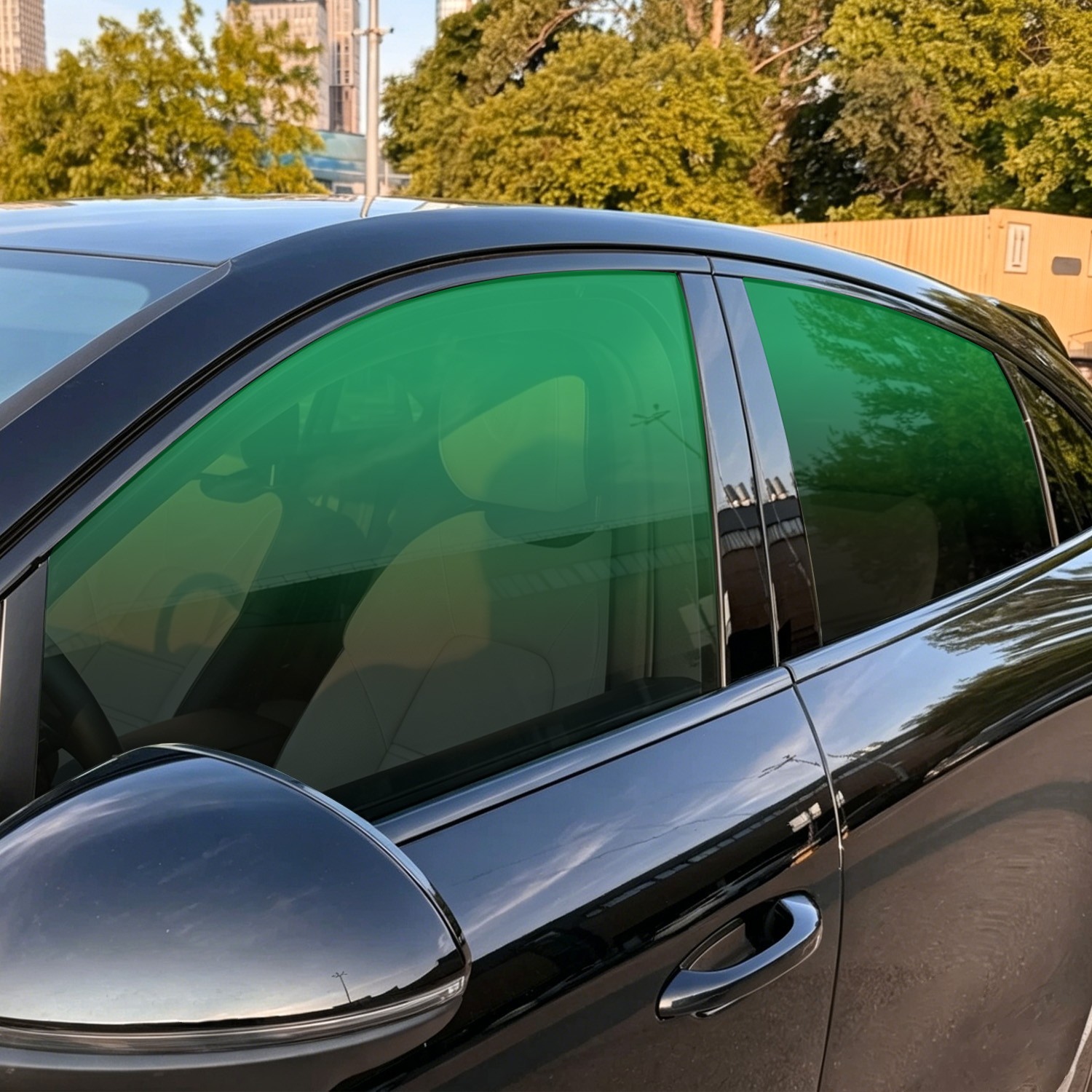 2-Color Gradients Car Window Tint Film, Windshield Sun Shade Film UV Protection