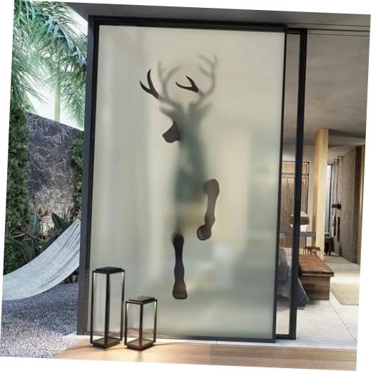 Deer Window Film Glass Window Privacy Art Film Decorative, () | 23.62″x35.43″