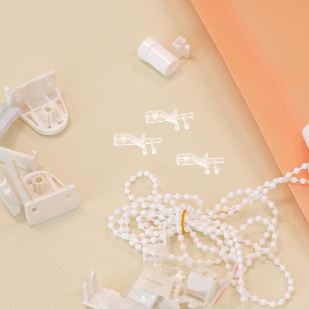 20Pcs Blind Clips Transparent Rectangular For Home Office Use