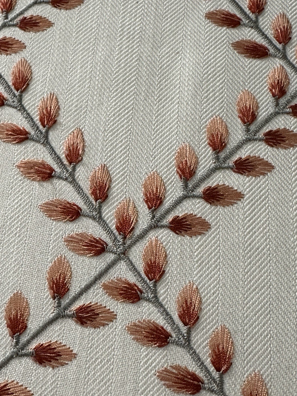 2 Custom Window Treatment Valance Cornice Boards Gray Rust Ivory