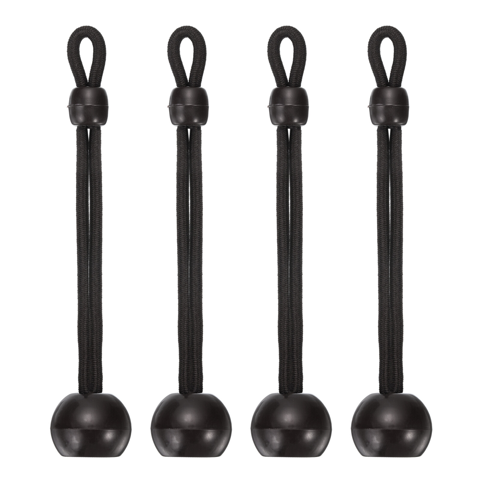 4 Pcs Blinds Bungee Tie Downs 3.1 Inch for Roller Blinds Shades Black