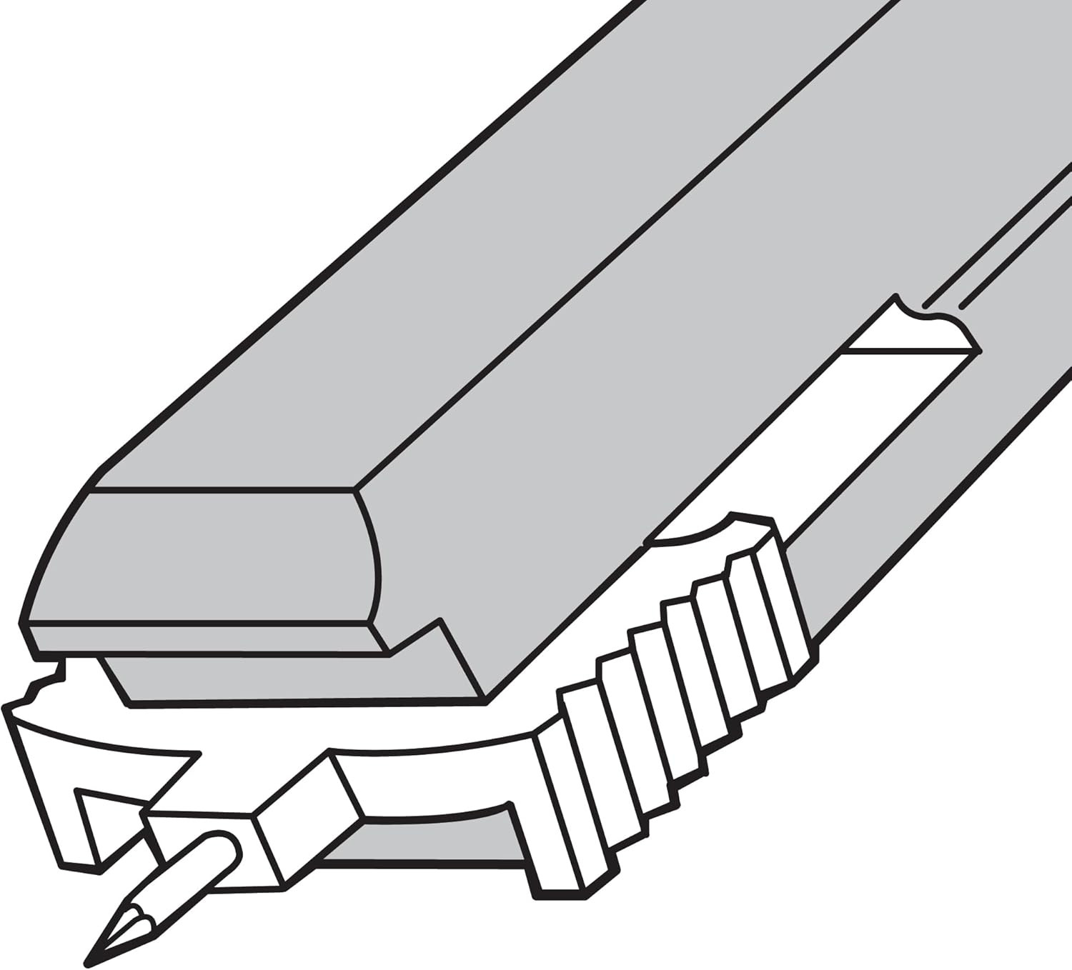 L 5892 Clear Plastic Window Grid Retainer – 6 Pack