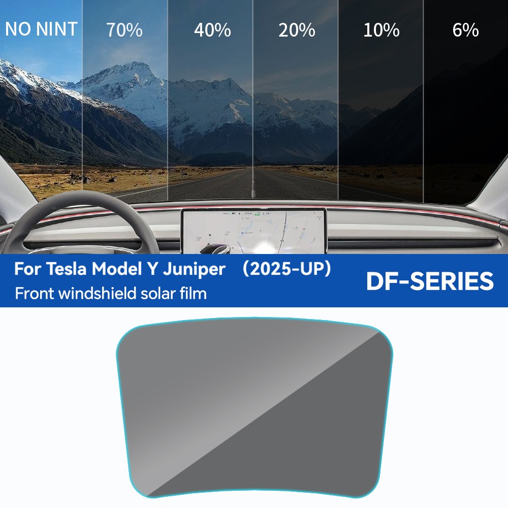 Premium Ceramic PreCut Window Tint Film For Tesla Model Y Juniper 2025 5%-70%VLT