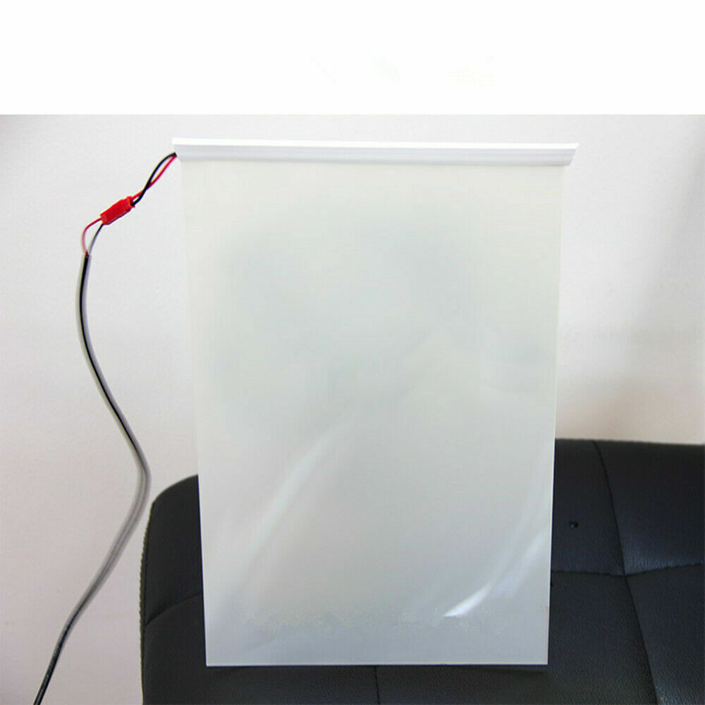 6″ x 12″ Opaque White Smart Window Film Self-adhesive PDLC Glass Tint sample