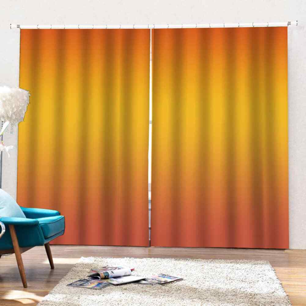 Dizzy and warm evening colors Printing 3D Blockout Curtains Fabric Window