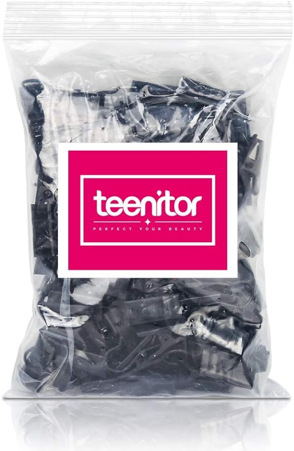Teenitor 100 Pack Small Curtain Clips Curtain Hooks for Outdoor String Lights, S