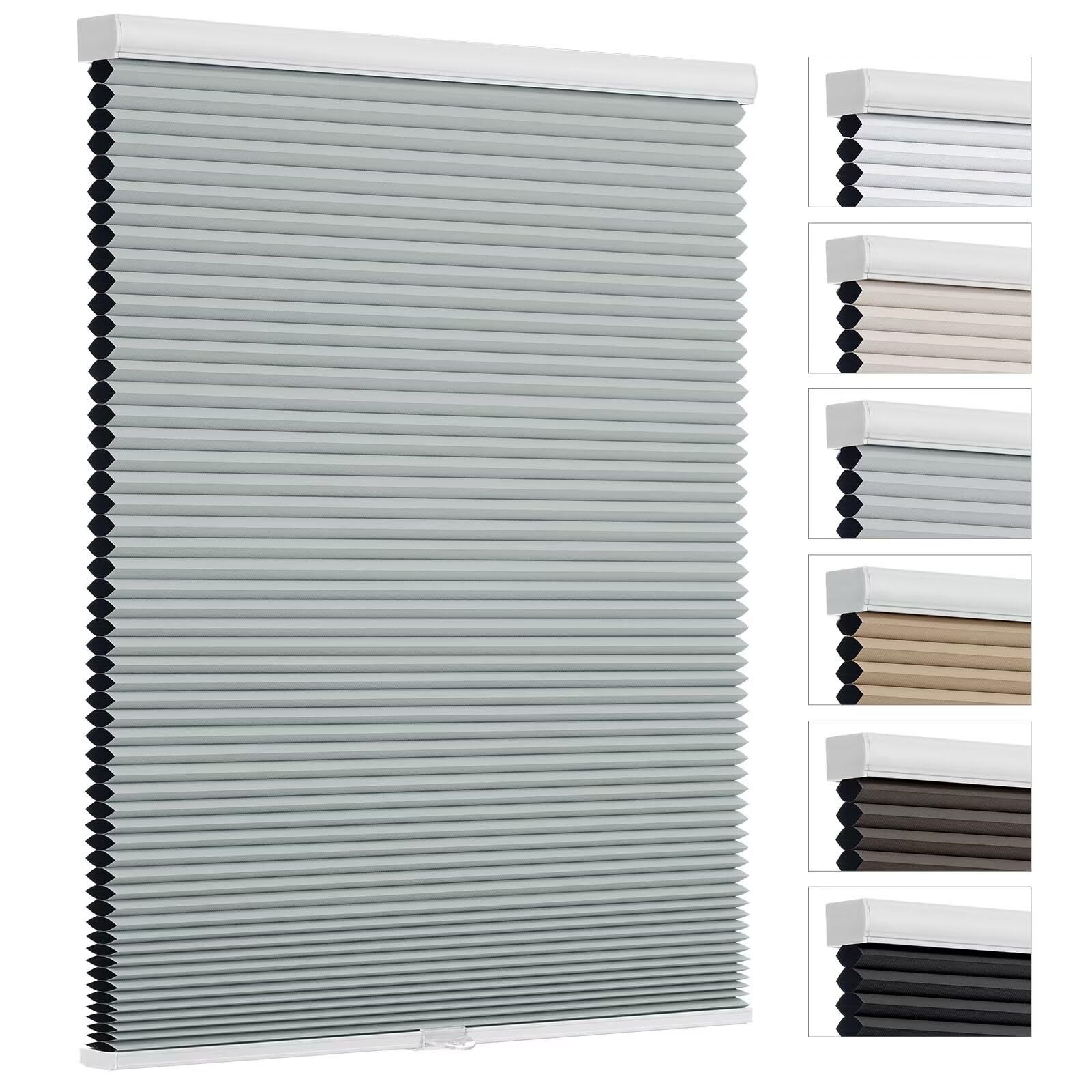 Cordless Cellular Shades, Blackout Room Darkening Black Out Honeycomb Blinds …