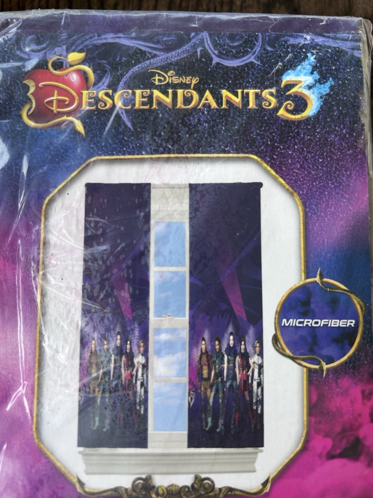 Disney Descendants Window Panels Pair Curtains Microfiber 82inW x63inL (Pair)