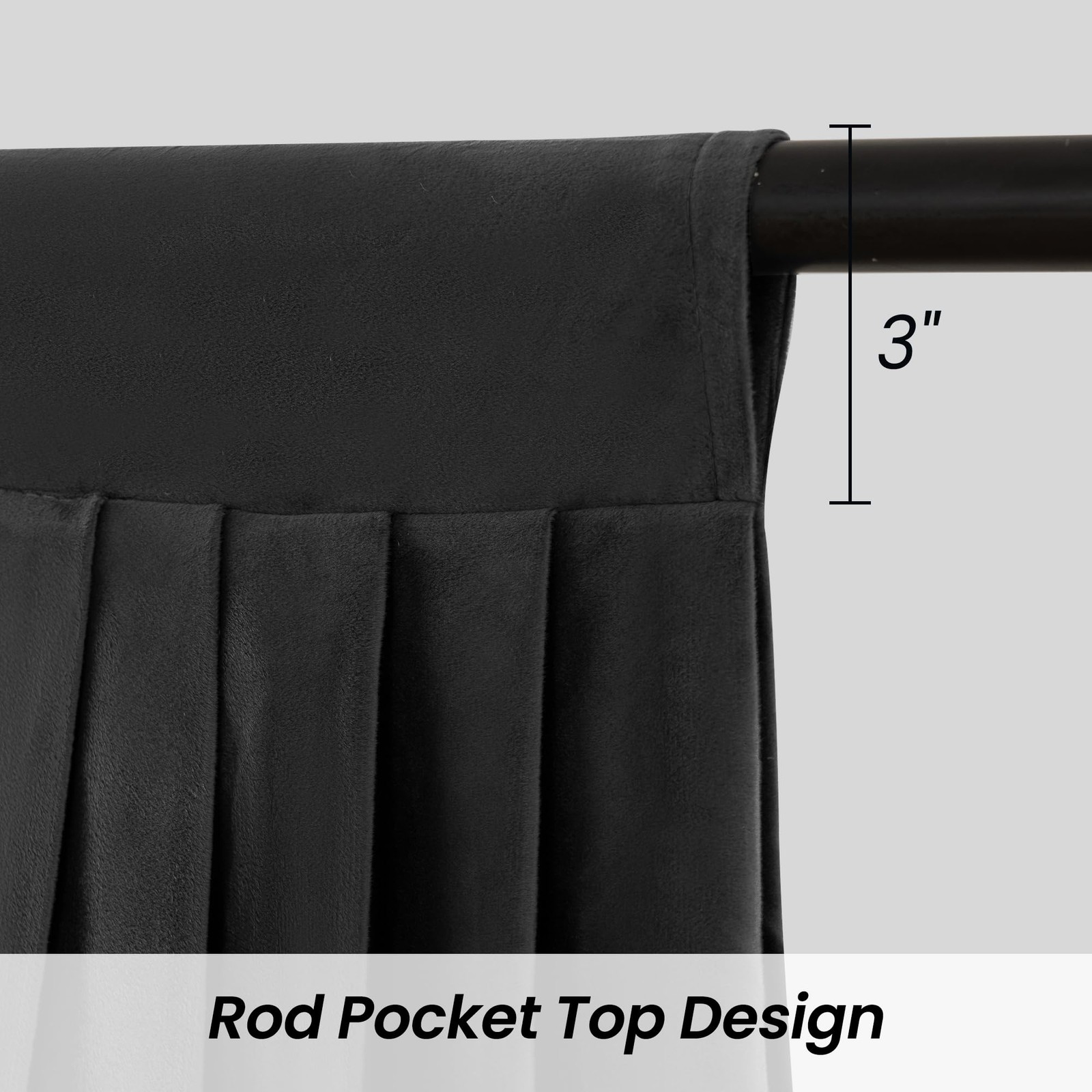 Phating Velvet Waterfall Swag Valance for Bedroom, Valances with Tassels for …