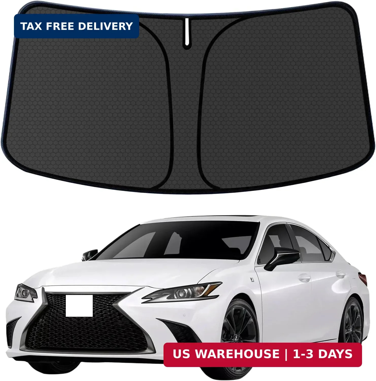 ES Windshield Sun Shade for ES ES250 ES300h ES350 2018-2024 2025 Blocks UV Rays