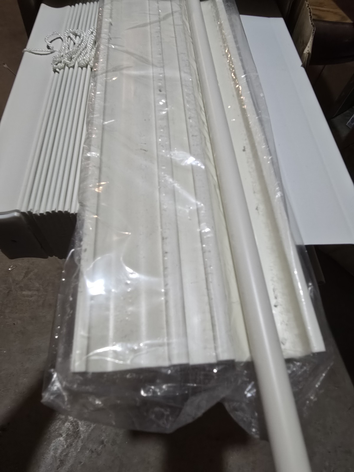 Lotus & Windoware Cordless, 2 Inch Faux Wood Window Blinds, 52×72 in, Soft White