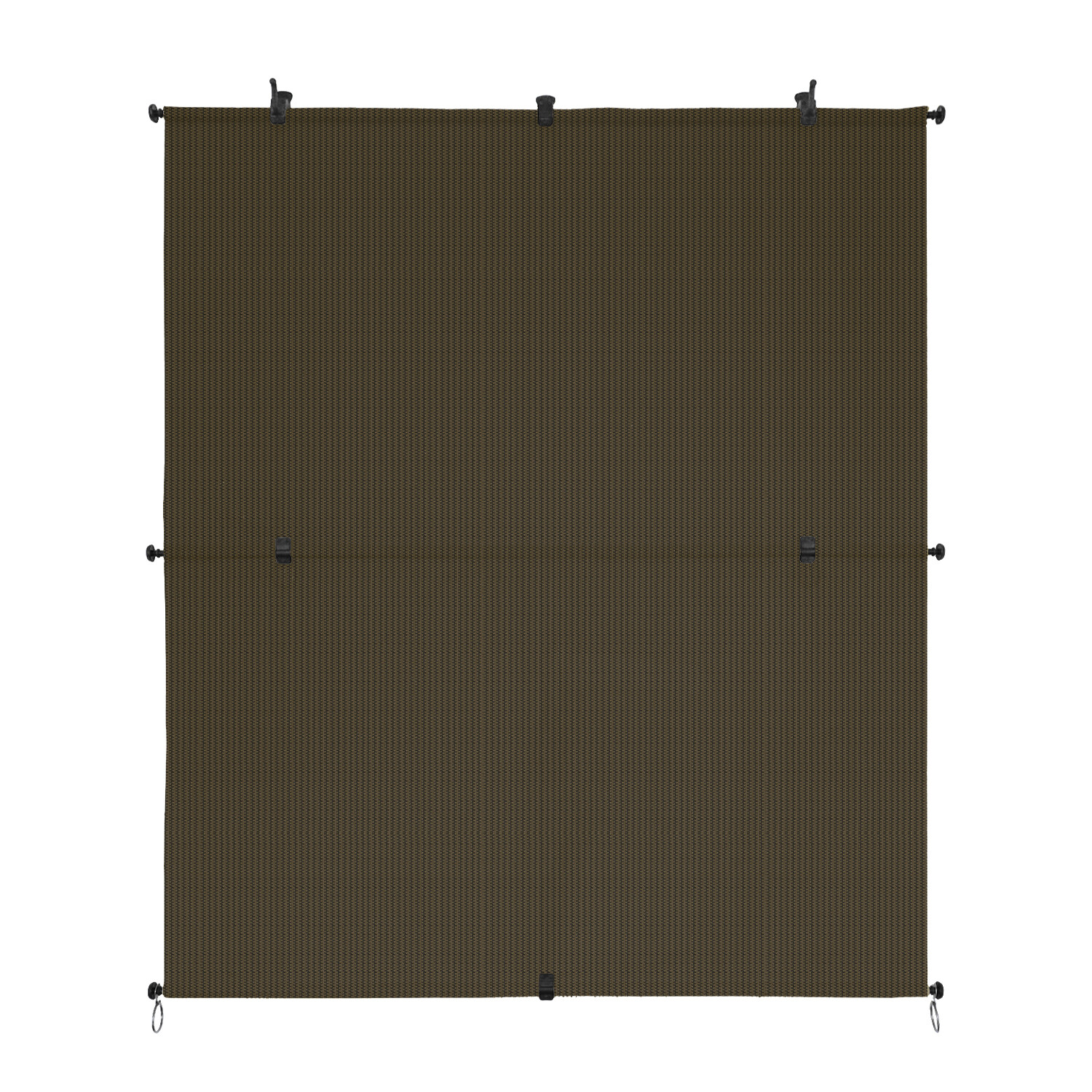 Brown Foldable Roller Sunshade Cordless Curtain for Windows Patio Porch Gazebo