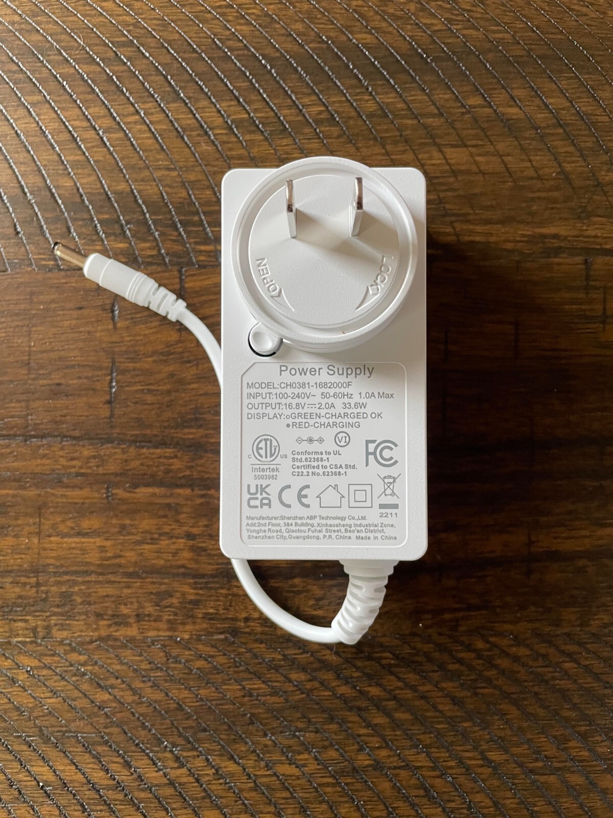 Hunter Douglas NEW Single Charger DC Plug-In For Rechargeable Battery