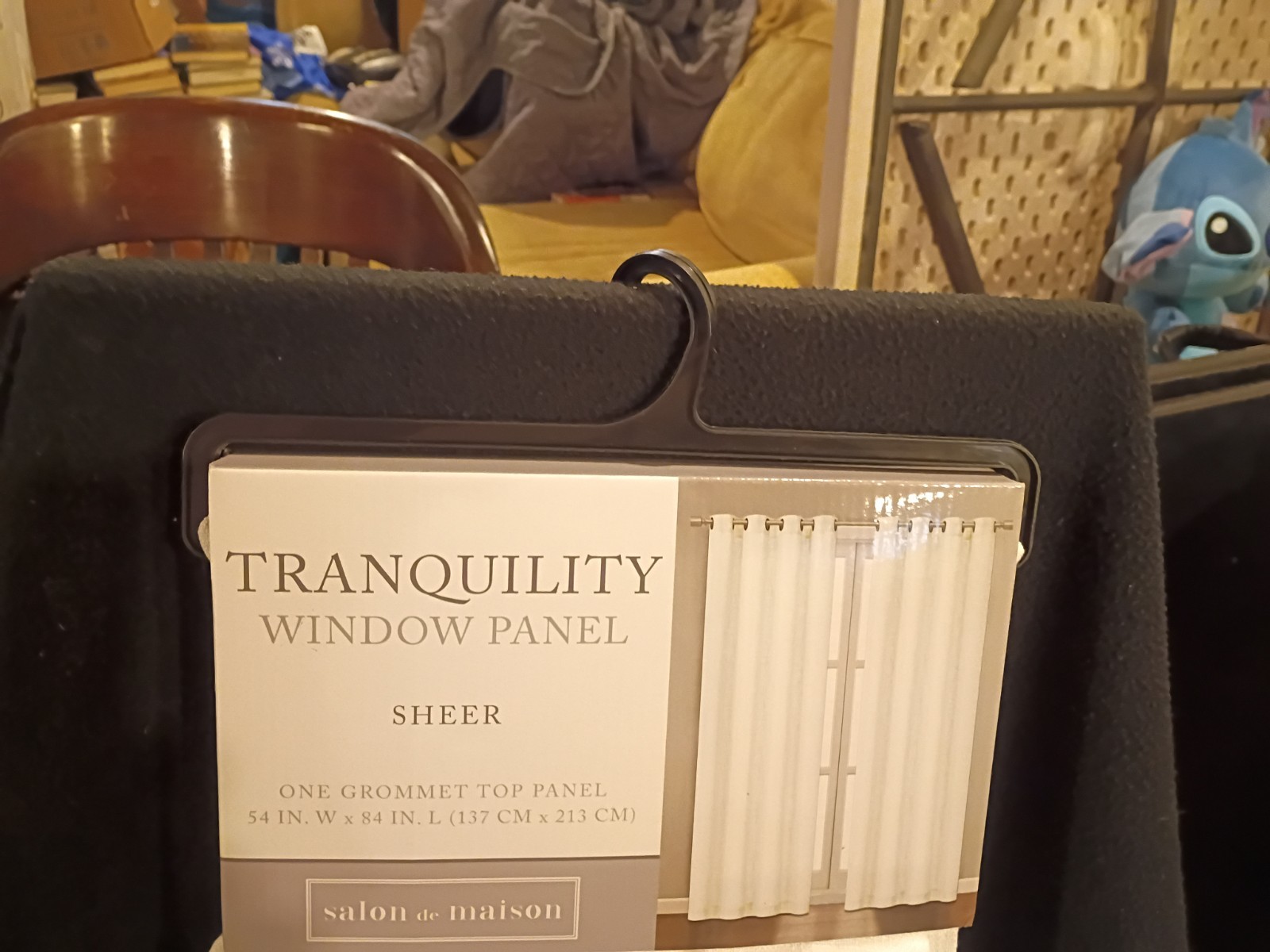 🧷 Tranquility White Linen like Sheer Grommet (2) Window Panel, 54×84 Inches🆕