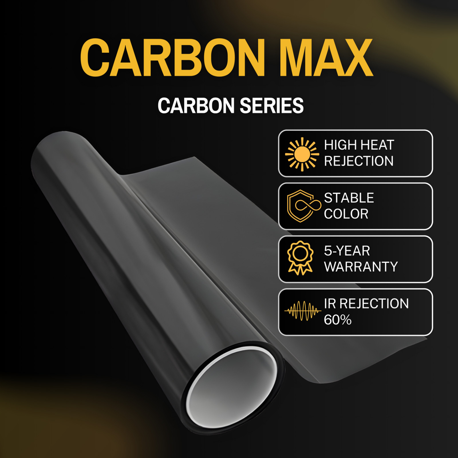 Carbon Max Window Tint Film- Factory Direct