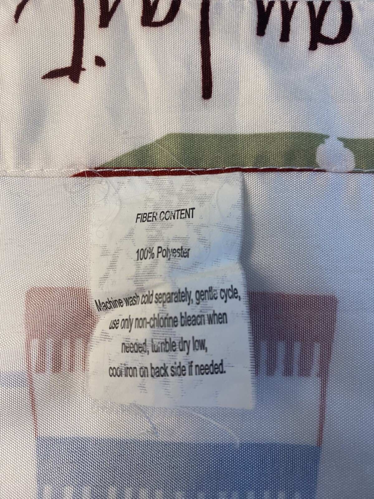 Kitchen Curtain Valance Coffee Themed 14 x 60 w Rod Pocket Multicolor