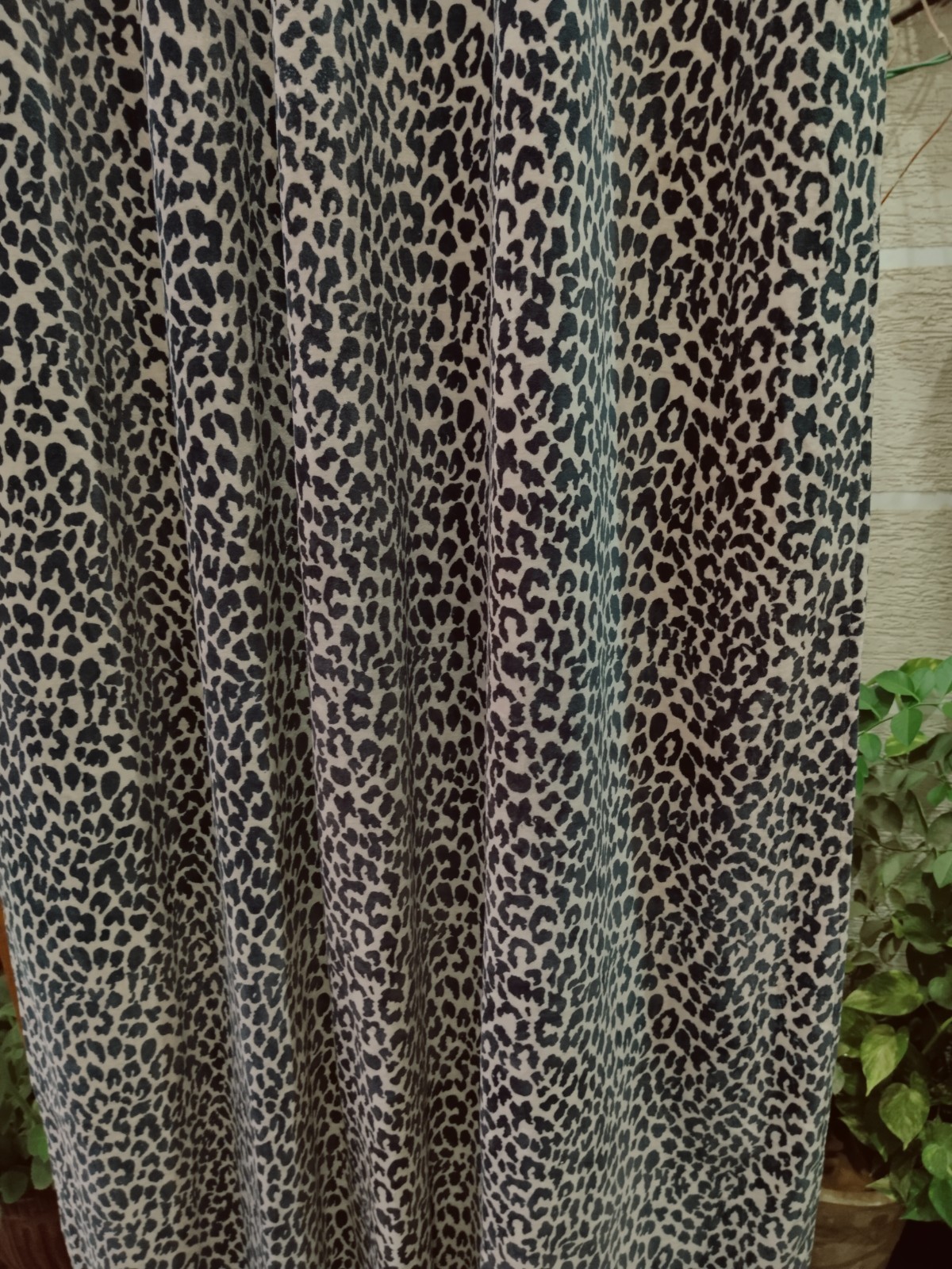 Leopard Print Velvet Curtain: Boho Safari, bedroom ,living room brand new design