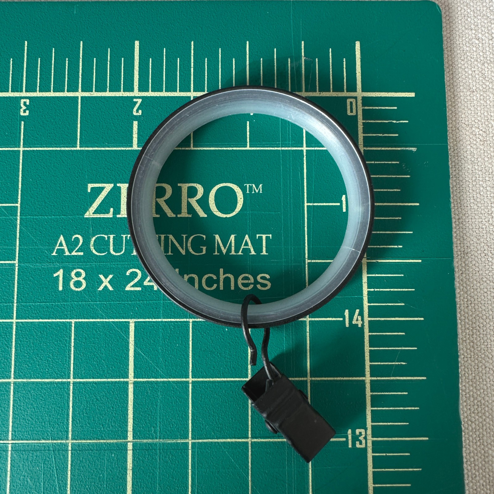 Black Curtain Rings, 2 inch Easy Glide, 1 5/8 Inch Interior Diameter – 23 Rings