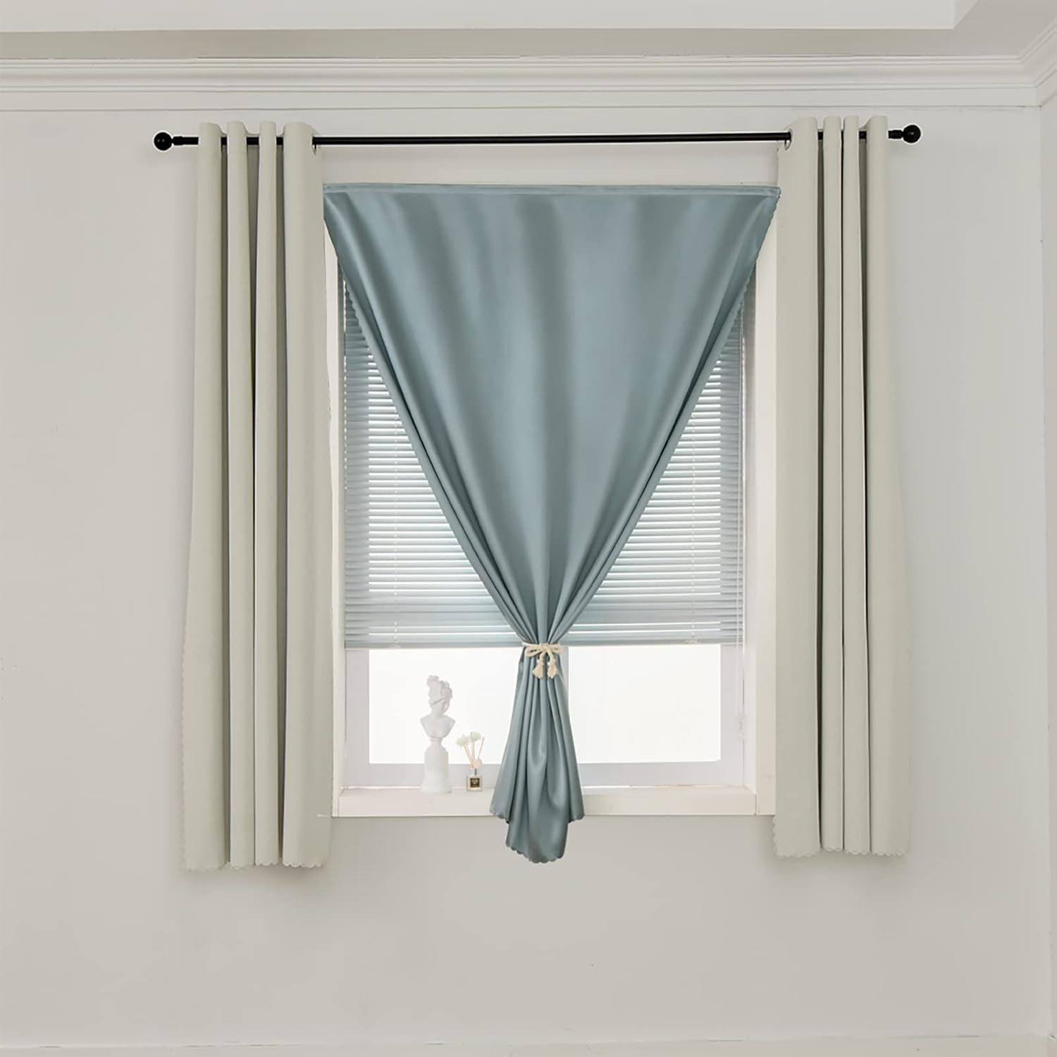 self Adhesive Portable 100% Blackout Curtains Simple and Easy to installBedroom