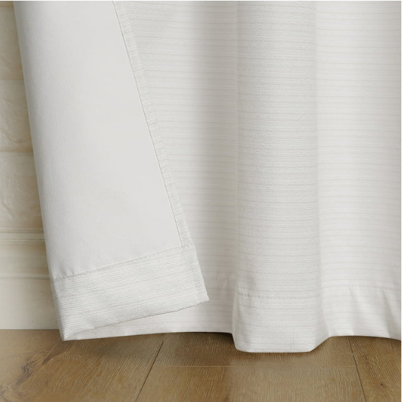Sun Zero Arlo 2-Piece Panel Thermal Room Darkening Grommet Curtain White 40″x63″