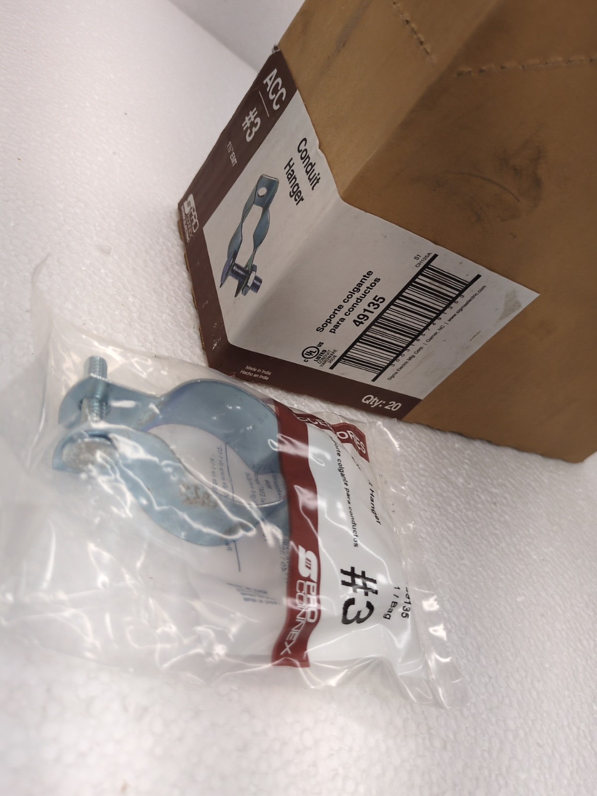 20 PACK Steel Conduit Hanger 49135 PROCONNEX 1 1/2″ EMT or 1 1/4″ Rigid #3