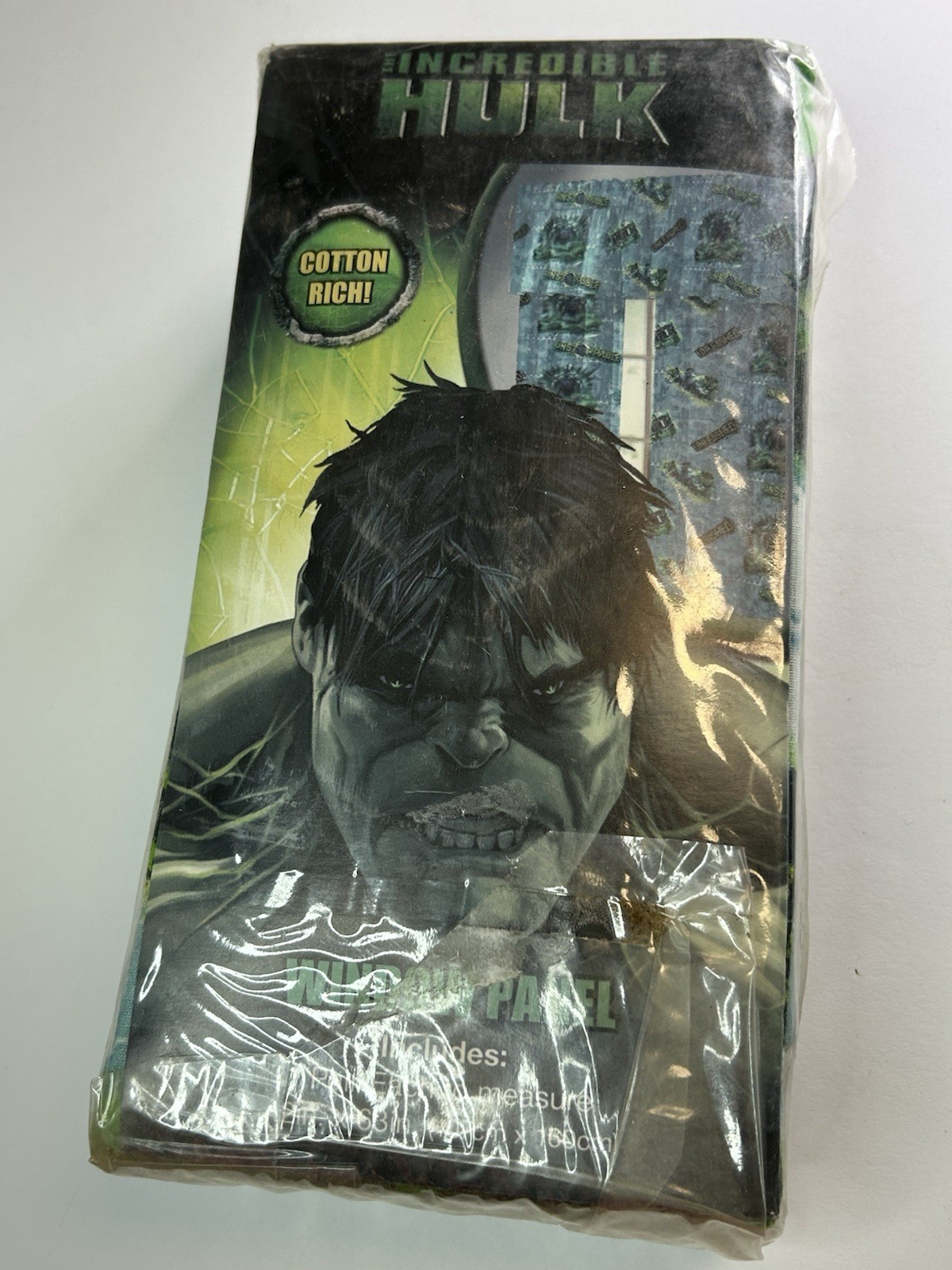 Marvel The Incredible Hulk Pair Window Panel Drapes 42″ x 63″ Jay Franco 2009