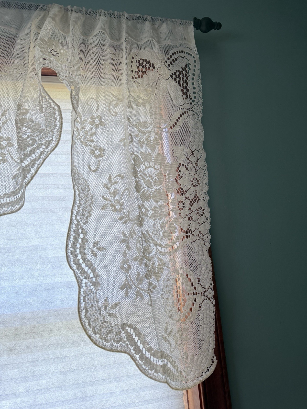 Oxford House Ainsley Swag Valance 60” W X 32.5” L Lace Ivory New In Package