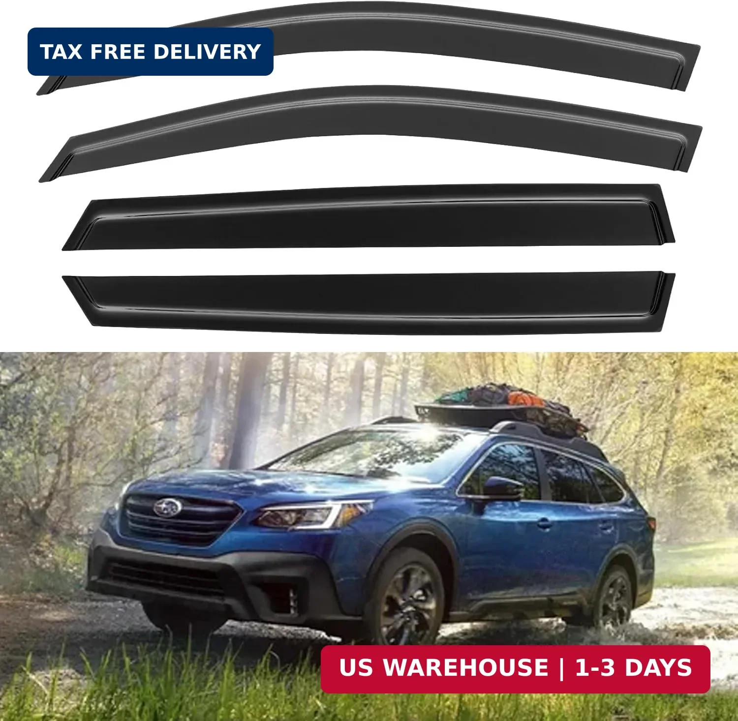 Window Visors Rain Guards Shield for 2020 2021 2022 2023 2024 2025 Subaru Outbac